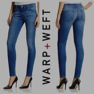 warp‎ + weft skinny jeans JFK N Y  2/26 New without tags !
